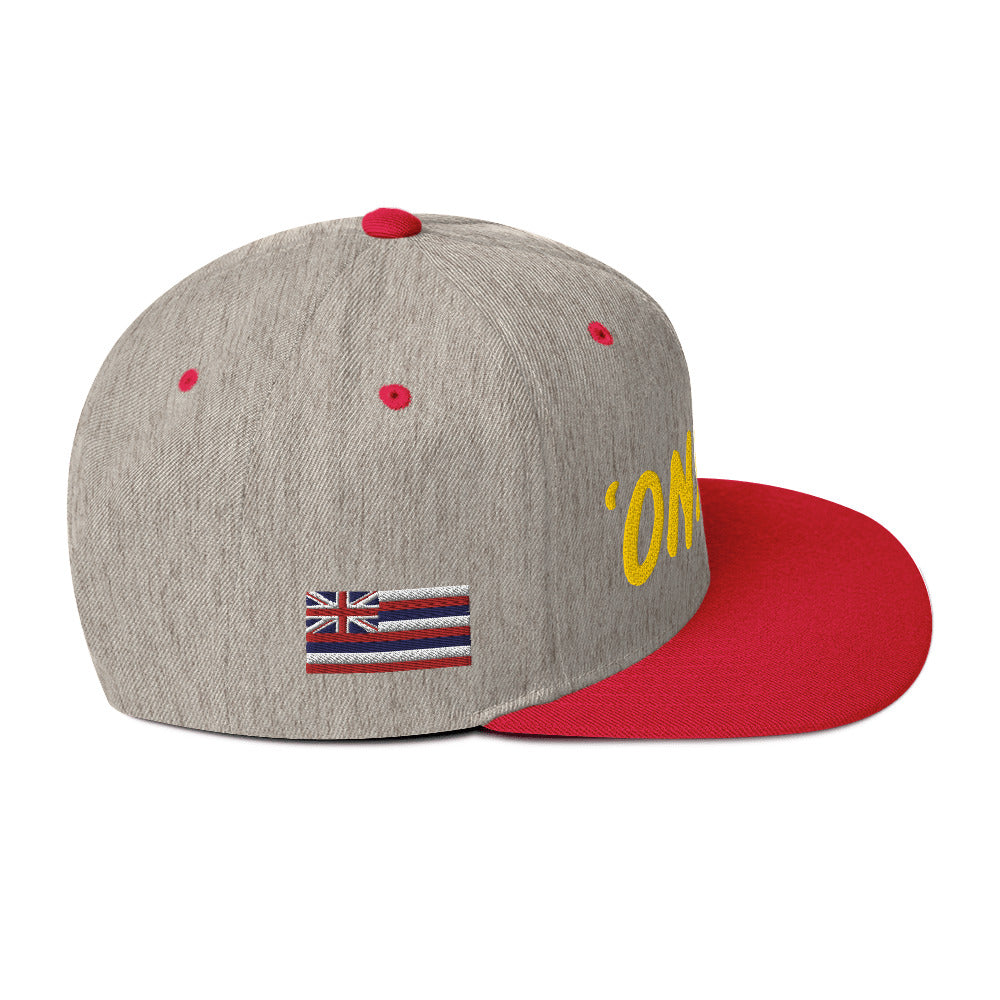 Onipaʻa Snapback Hat – Polynesian Inspired, Flat Brim, Cultural Power