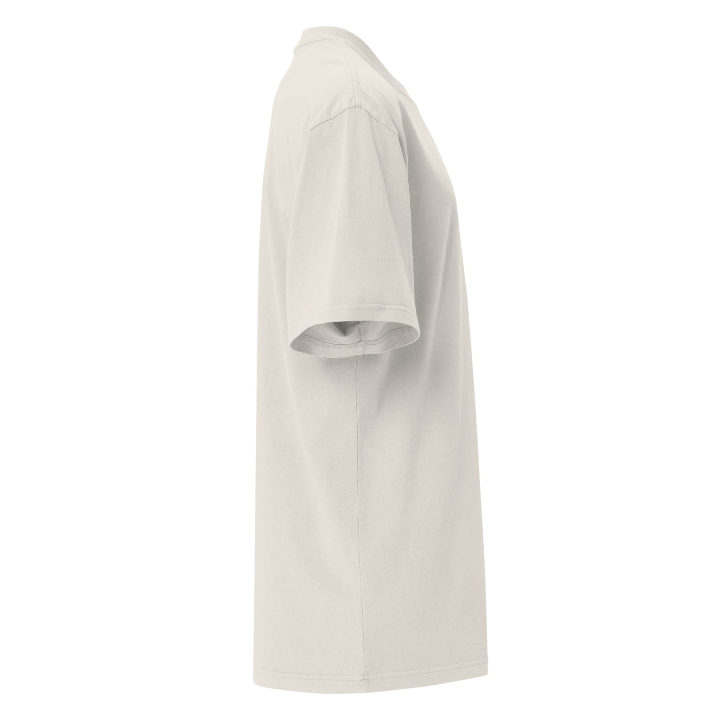 Oversized Faded T-Shirt – Vintage Style, Embroidered Hiki No, Street-Ready Comfort